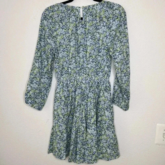 J. Crew Liberty Palermo Smocked Waist Mini Dress Thorpe Hill Medium NWOT - Picture 3 of 5